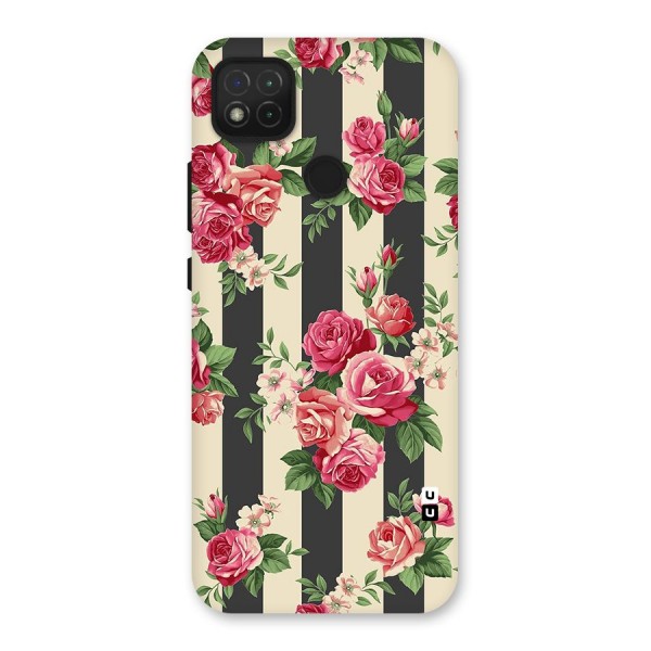 Stripes And Floral Back Case for Redmi 9