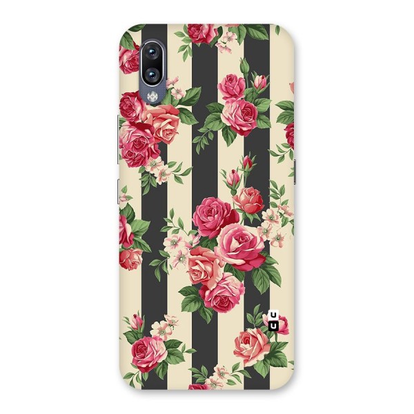 Stripes And Floral Back Case for Vivo NEX