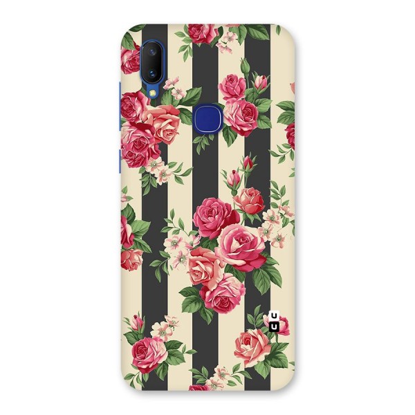 Stripes And Floral Back Case for Vivo V11