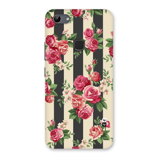 Stripes And Floral Back Case for Vivo Y81