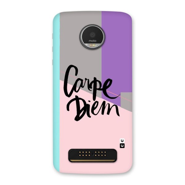 Stripes Black Diem Back Case for Moto Z Play