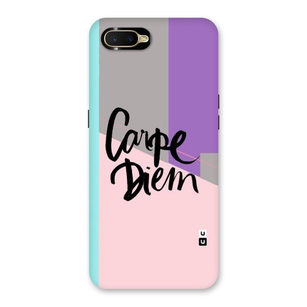 Stripes Black Diem Back Case for Oppo K1