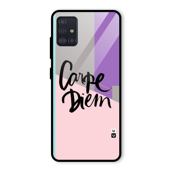 Stripes Black Diem Glass Back Case for Galaxy A51