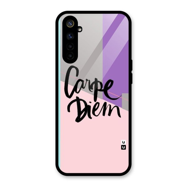 Stripes Black Diem Glass Back Case for Realme 6