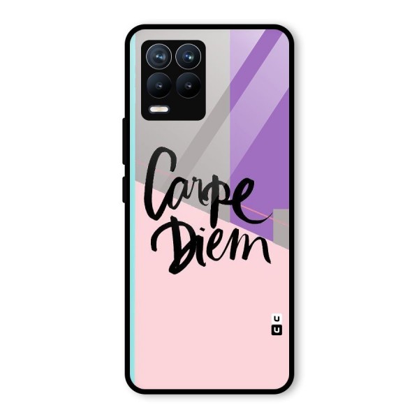 Stripes Black Diem Glass Back Case for Realme 8