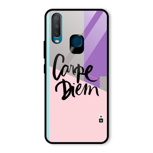 Stripes Black Diem Glass Back Case for Vivo Y15