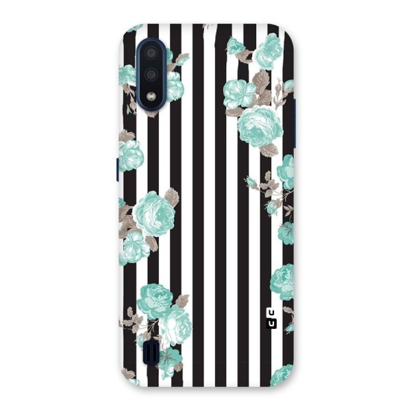 Stripes Bloom Back Case for Galaxy M01