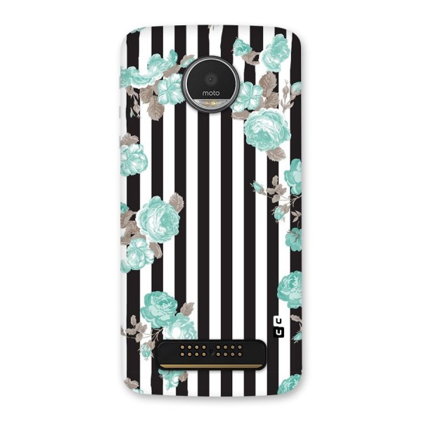 Stripes Bloom Back Case for Moto Z Play