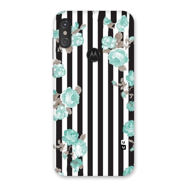 Stripes Bloom Back Case for Motorola One Power