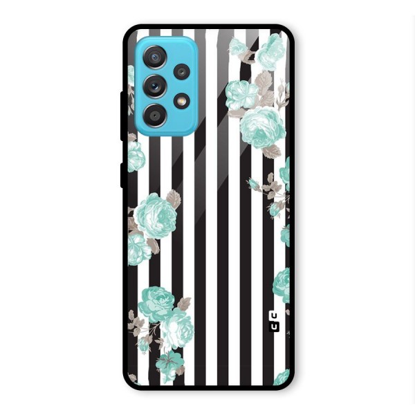 Stripes Bloom Glass Back Case for Galaxy A52s 5G