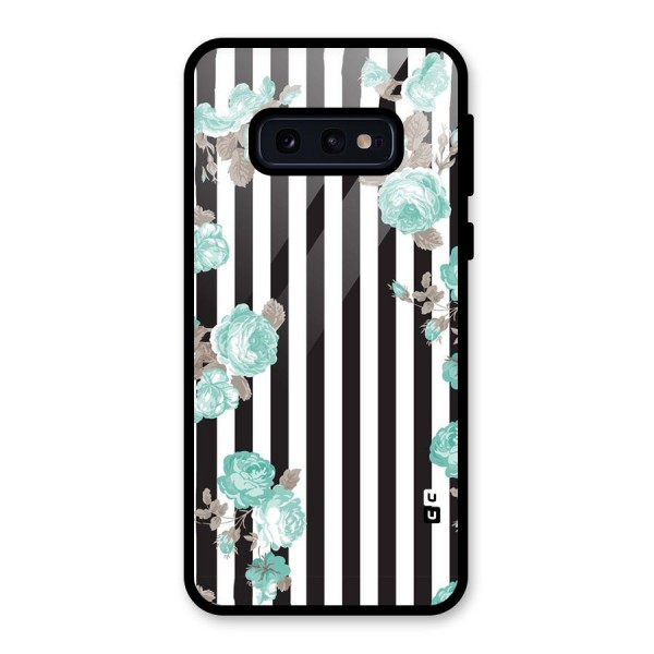 Stripes Bloom Glass Back Case for Galaxy S10e