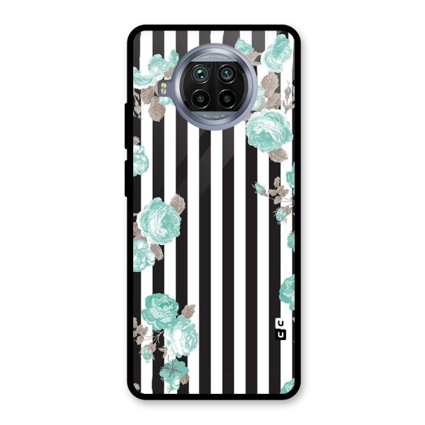 Stripes Bloom Glass Back Case for Mi 10i