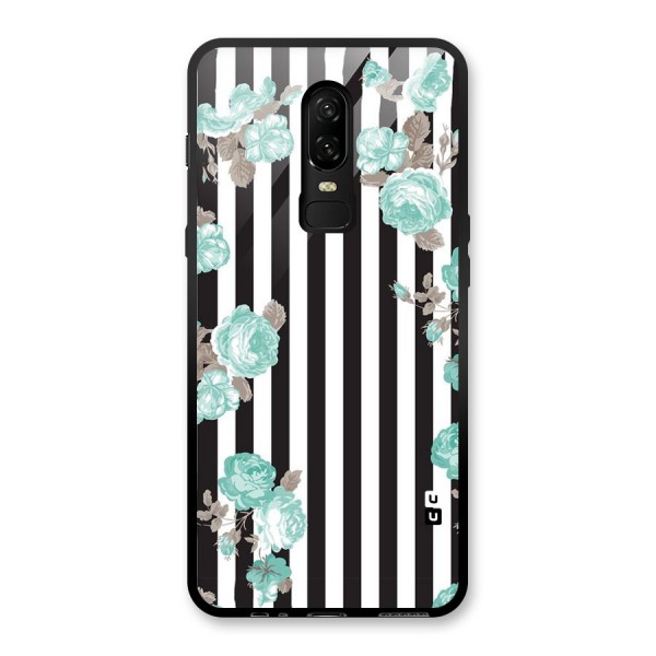 Stripes Bloom Glass Back Case for OnePlus 6