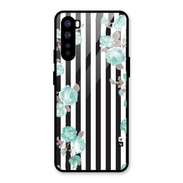 Stripes Bloom Glass Back Case for OnePlus Nord