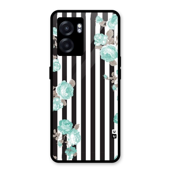 Stripes Bloom Glass Back Case for Oppo K10 (5G)