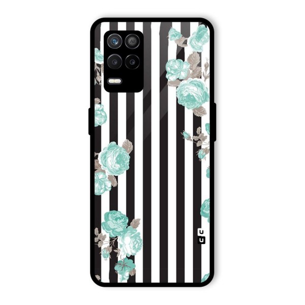 Stripes Bloom Glass Back Case for Realme 9 5G