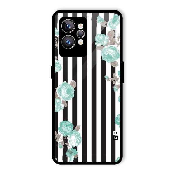 Stripes Bloom Glass Back Case for Realme GT2 Pro