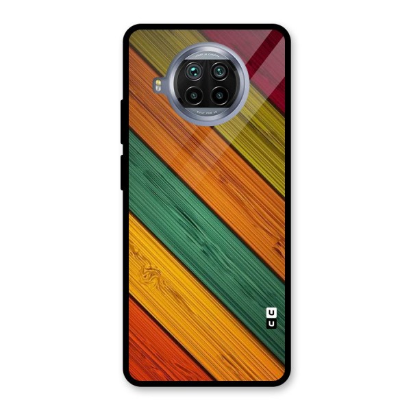 Stripes Classic Design Glass Back Case for Mi 10i