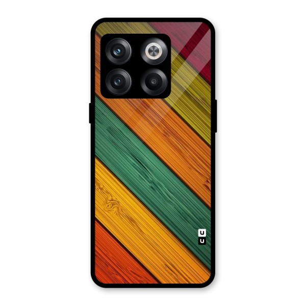 Stripes Classic Design Glass Back Case for OnePlus 10T