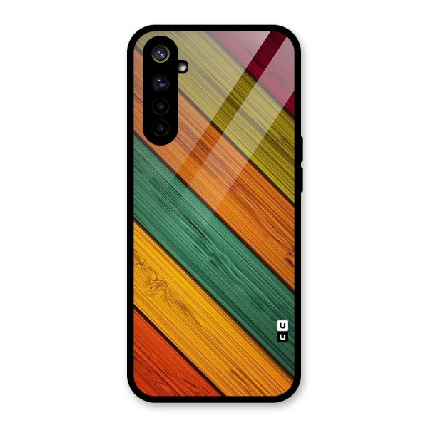 Stripes Classic Design Glass Back Case for Realme 6