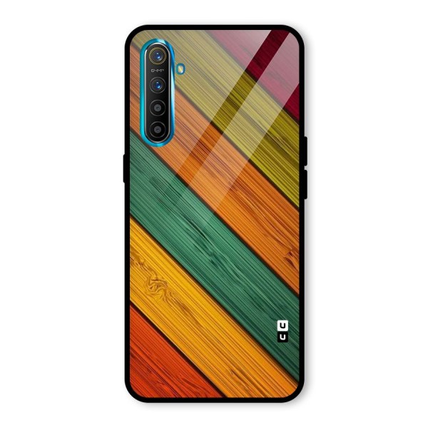 Stripes Classic Design Glass Back Case for Realme XT