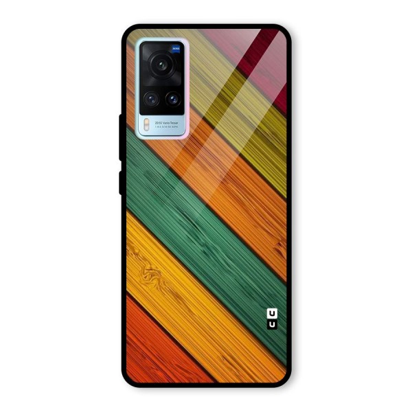 Stripes Classic Design Glass Back Case for Vivo X60