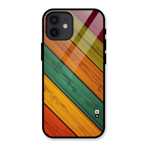 Stripes Classic Design Glass Back Case for iPhone 12