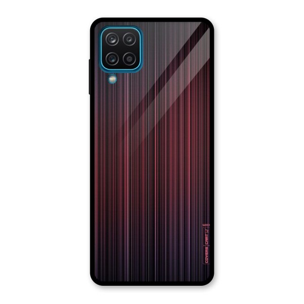 Stripes Gradiant Glass Back Case for Galaxy A12