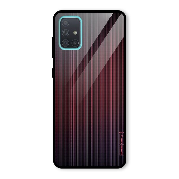 Stripes Gradiant Glass Back Case for Galaxy A71