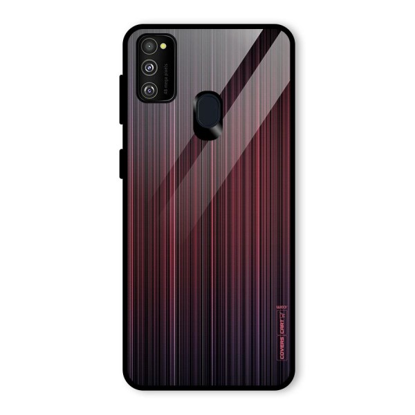 Stripes Gradiant Glass Back Case for Galaxy M21