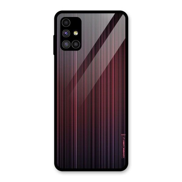 Stripes Gradiant Glass Back Case for Galaxy M51