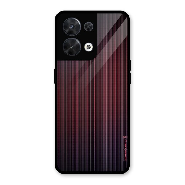 Stripes Gradiant Glass Back Case for Oppo Reno8 5G