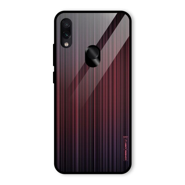 Stripes Gradiant Glass Back Case for Redmi Note 7