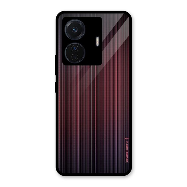 Stripes Gradiant Glass Back Case for Vivo T1 Pro