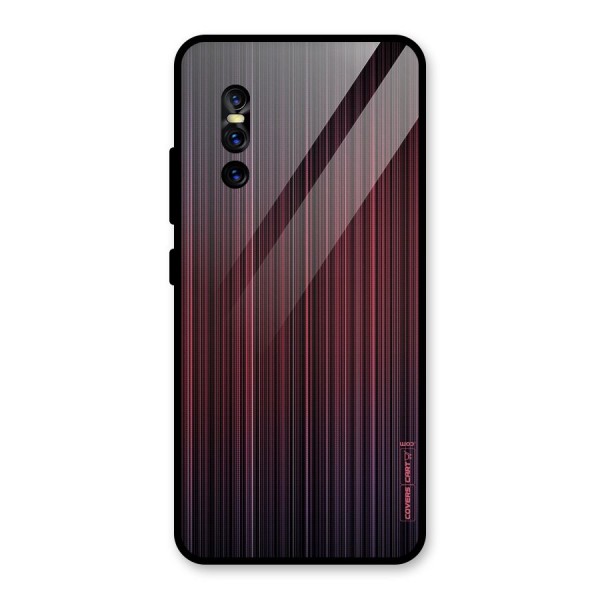 Stripes Gradiant Glass Back Case for Vivo V15 Pro