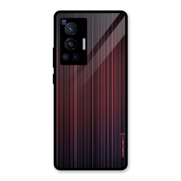 Stripes Gradiant Glass Back Case for Vivo X70 Pro