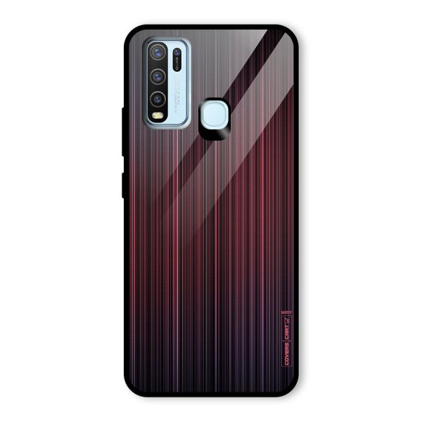 Stripes Gradiant Glass Back Case for Vivo Y30