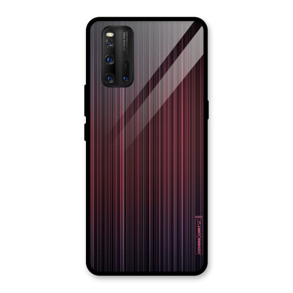 Stripes Gradiant Glass Back Case for Vivo iQOO 3