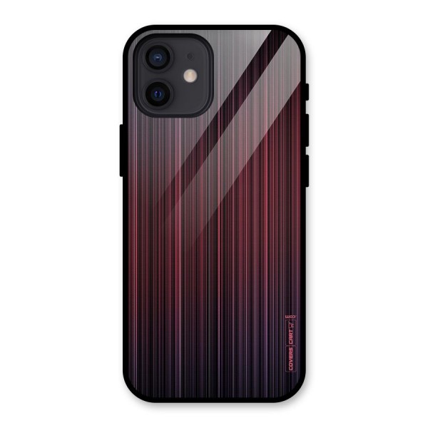 Stripes Gradiant Glass Back Case for iPhone 12