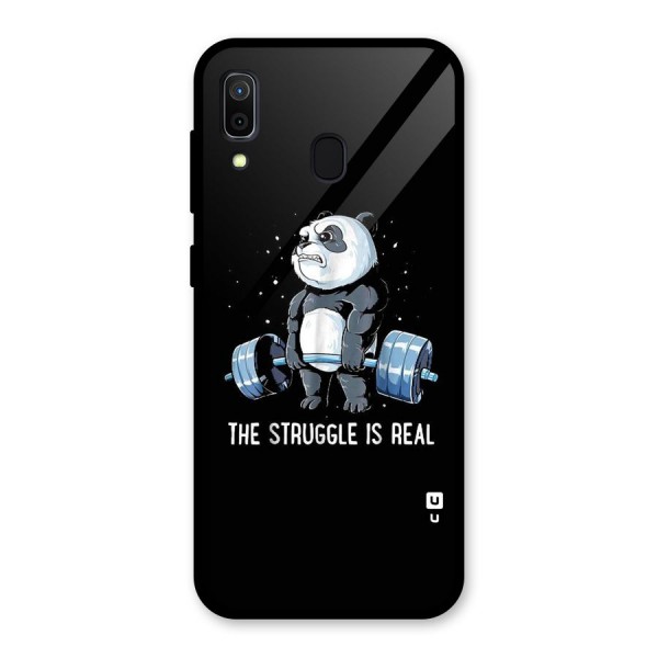 Struggle in Real Glass Back Case for Galaxy A30