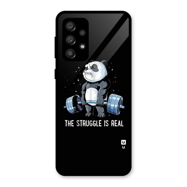 Struggle in Real Glass Back Case for Galaxy A32