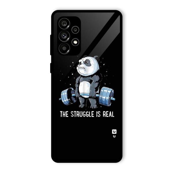 Struggle in Real Glass Back Case for Galaxy A73 5G