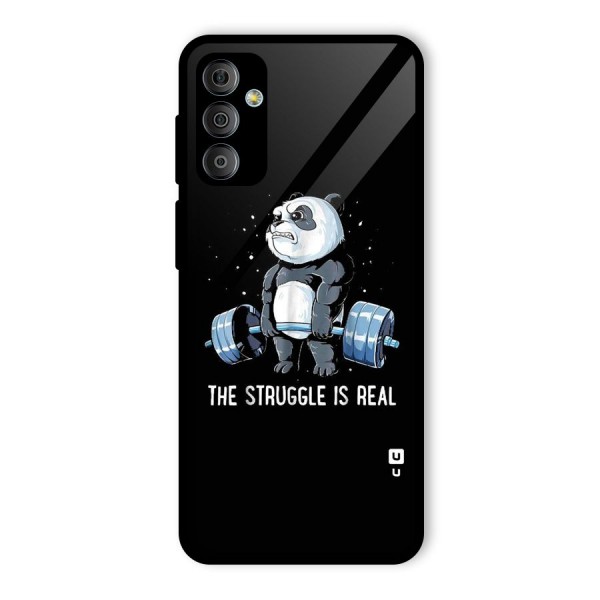 Struggle in Real Glass Back Case for Galaxy F23