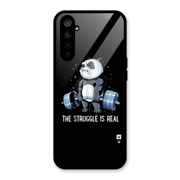 Struggle in Real Glass Back Case for Realme 6