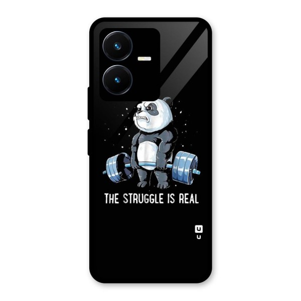 Struggle in Real Glass Back Case for Vivo Y22