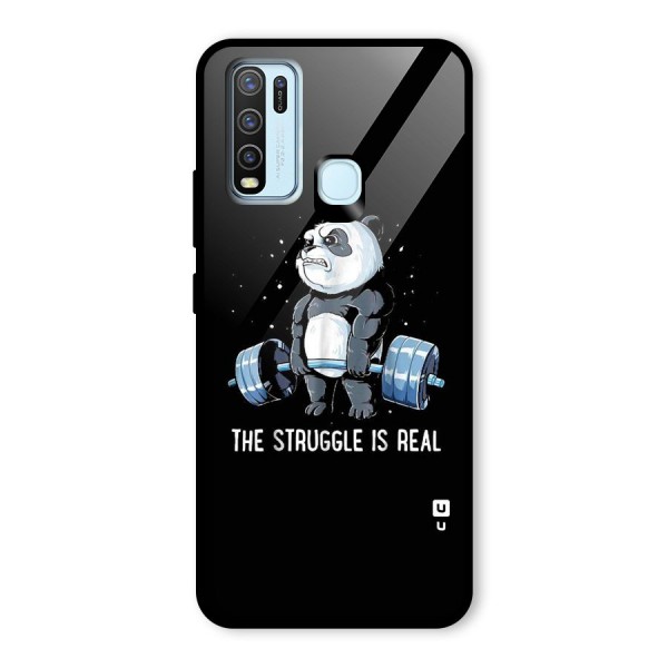 Struggle in Real Glass Back Case for Vivo Y50