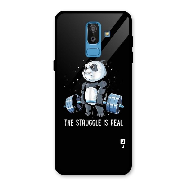 Struggle is Real Glass Back Case for Galaxy J8