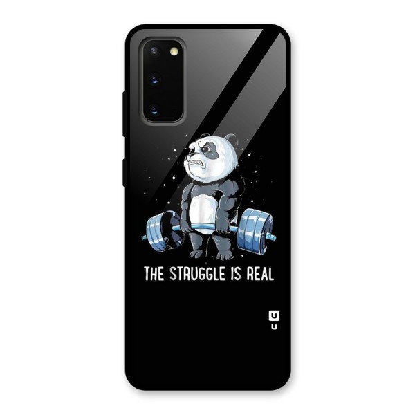 Struggle is Real Glass Back Case for Galaxy S20