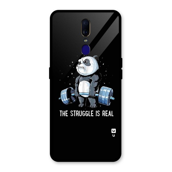 Struggle is Real Glass Back Case for Oppo F11