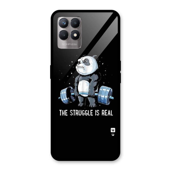 Struggle is Real Glass Back Case for Realme 8i